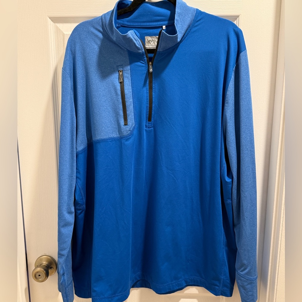 NWOT Callaway Blue Quarter-Zip Pullover XXL Men’s